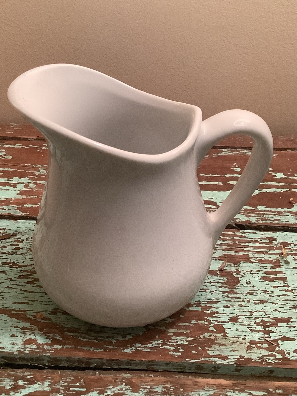 Antique White Ironstone Creamer